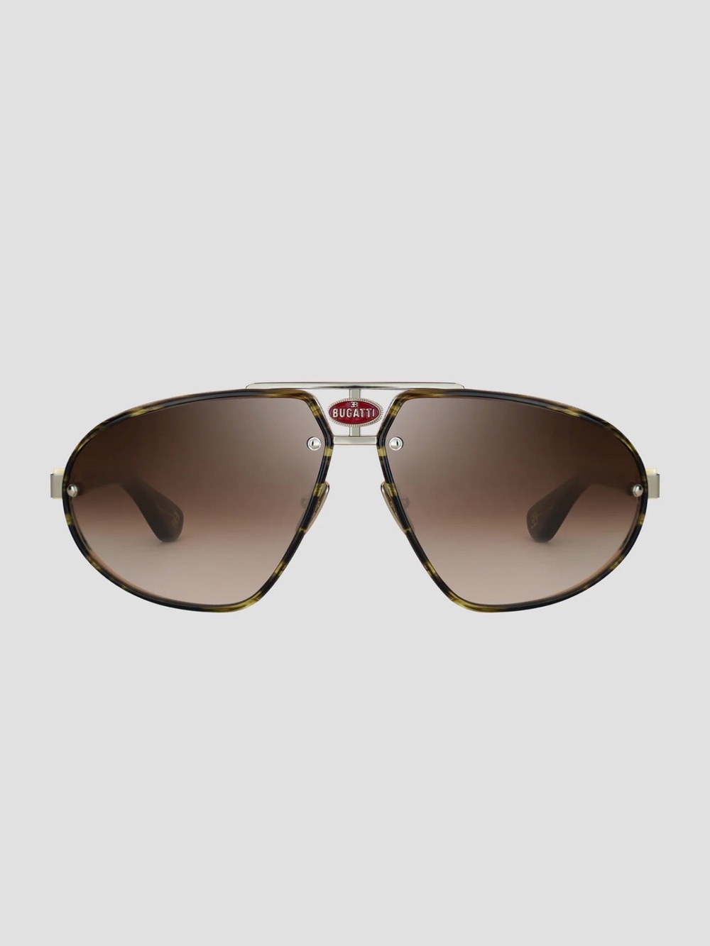 Bugatti Brown Gradient Aviator Sunglasses